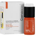 سرم ویتامین C ژنوبایوتیک حاوی آسکوربیک اسید ۱۰ درصد با خاصیت روشن‌کنندگی، ضد لک و ضد چروک پوست