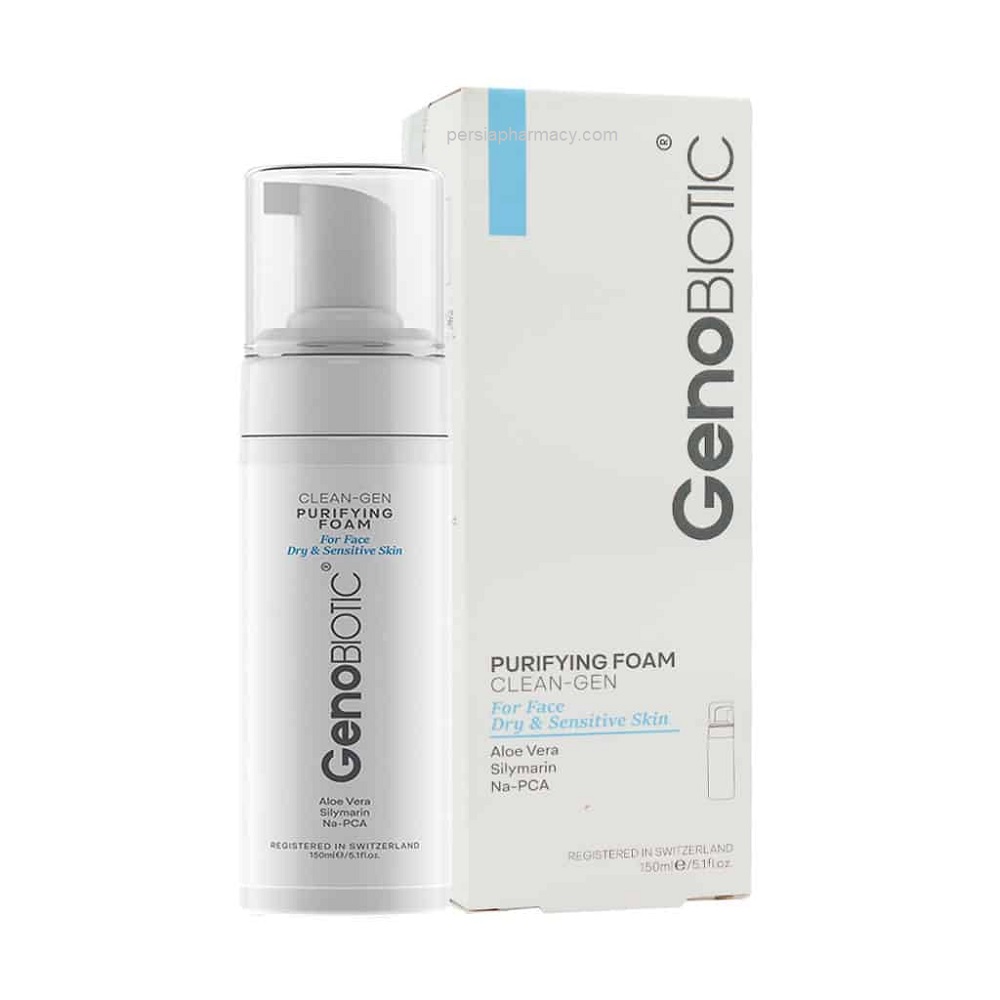 فوم 1 فوم شستشوی صورت پوست خشک ژنوبایوتیک مناسب پوستهای خشک و حساس